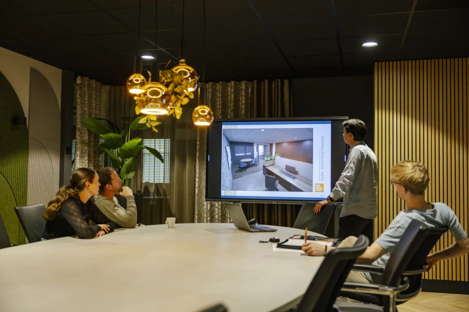 Meeting bij Van Lith over project Finis Foodprocessing
