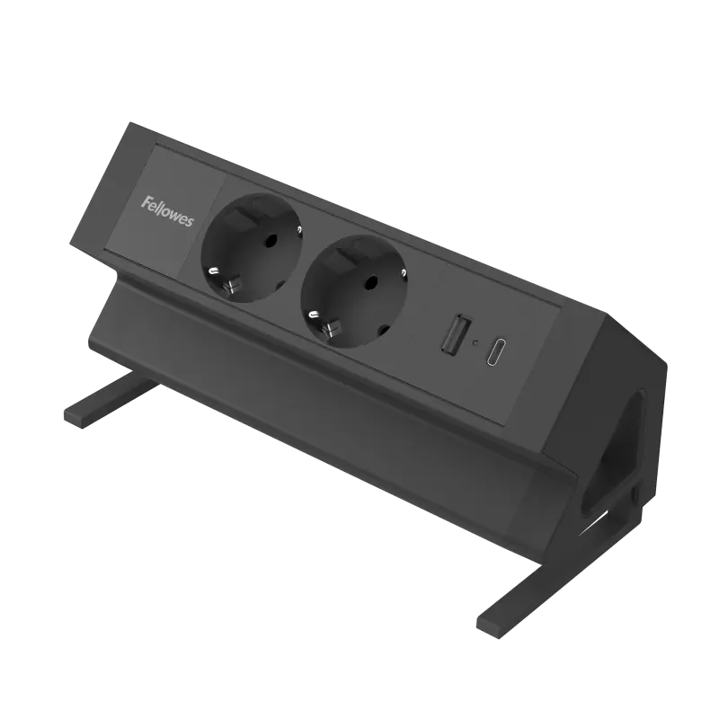 Opbouw stekkerdoos Power Desk UP2.0 - 2x 230V & USB-A+C
