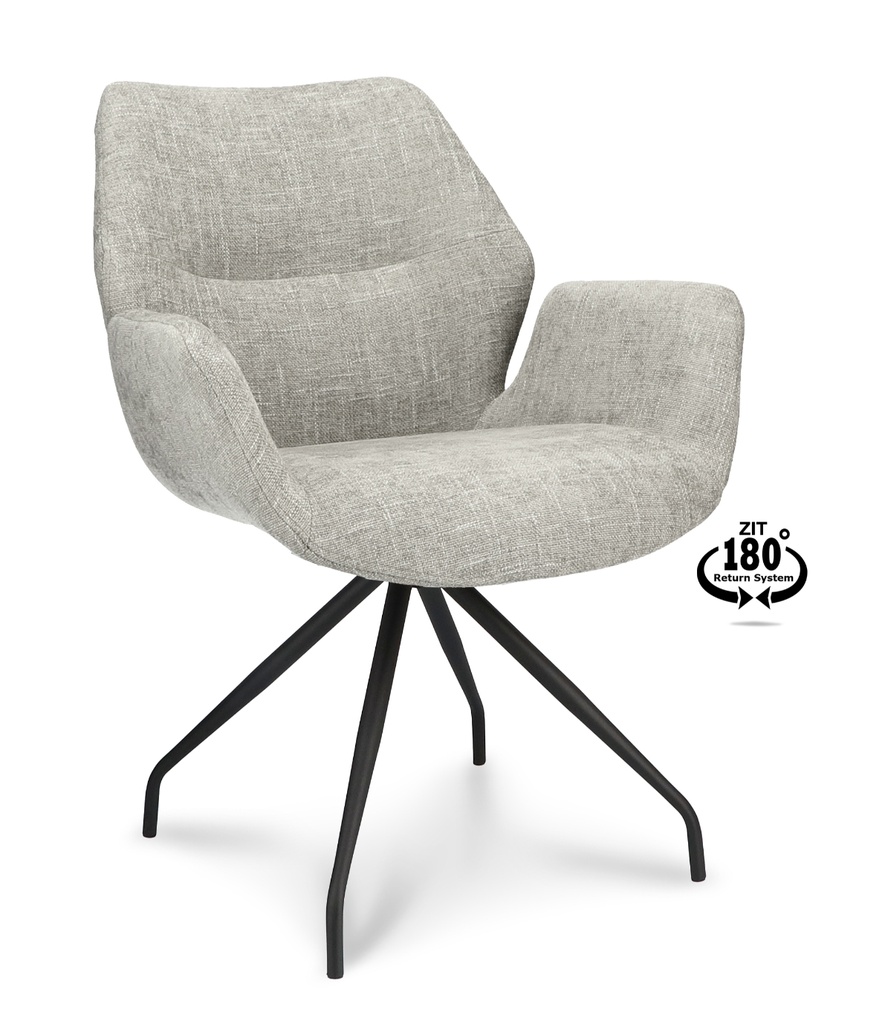 Armstoel Vallue (Taupe)